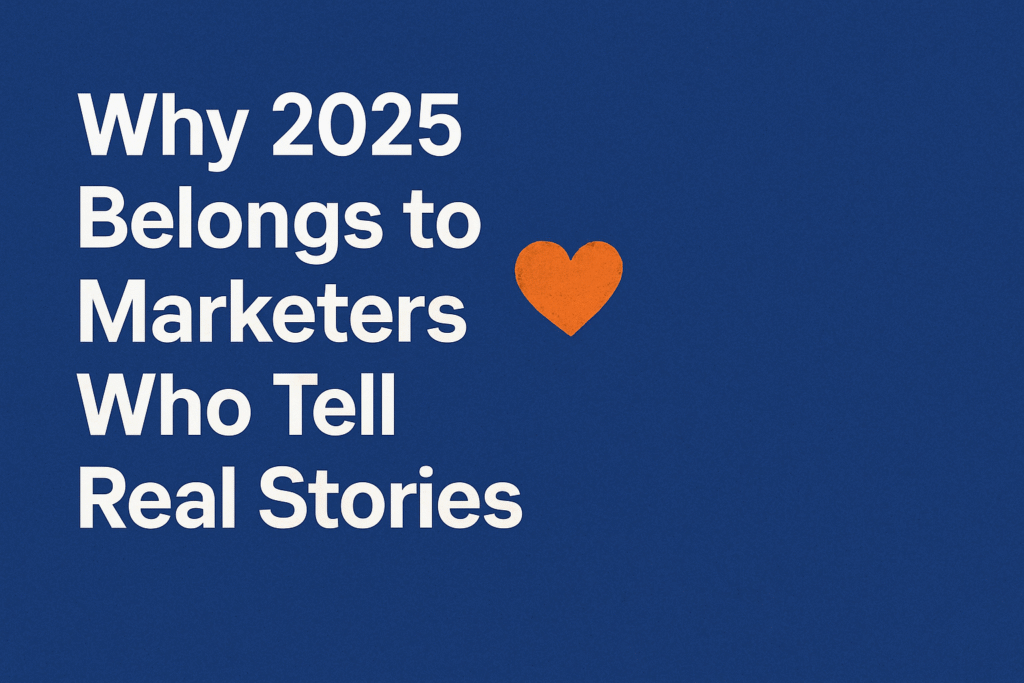 Abstract digital marketing design with vibrant gradients and text overlay