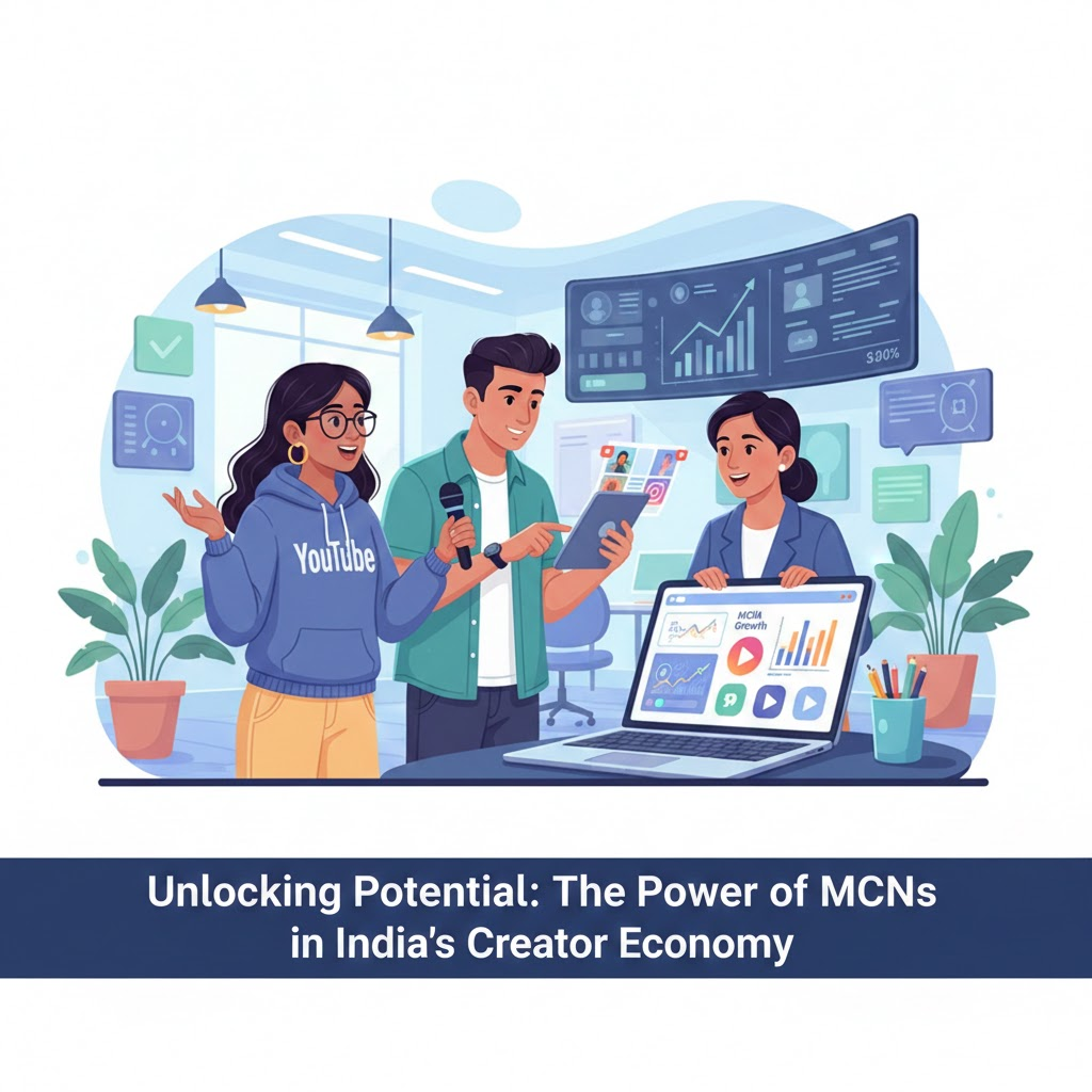 MCN connecting content creators with brands and growth strategy in the digital creator economy in India